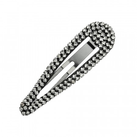 Large Rhinestone Snap Clip