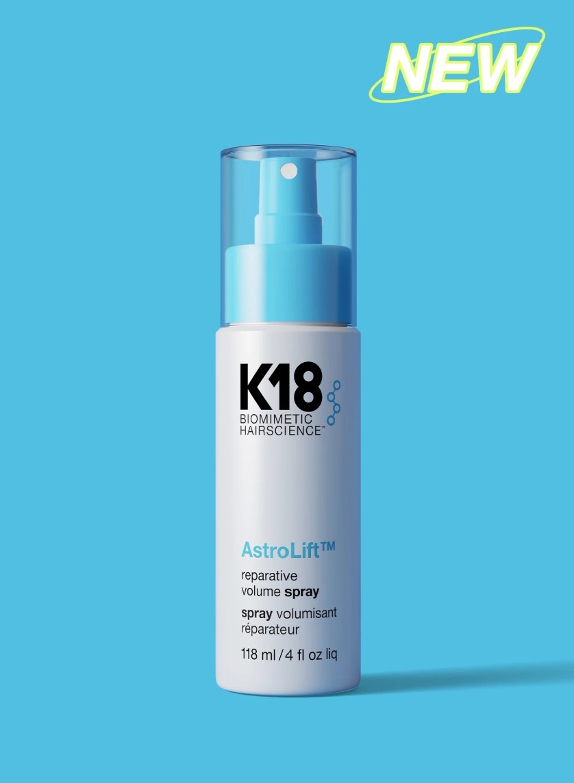 Den nyeste innovasjonen fra K18, AstroLift™, er en reparerende volum-spray som gir fleksibelt og langvarig volum samtidig som den reverserer skader på håret. Egnet for alle hårtyper, men passer spesielt godt til fint, skjørt og aldrende hår. 47ml
