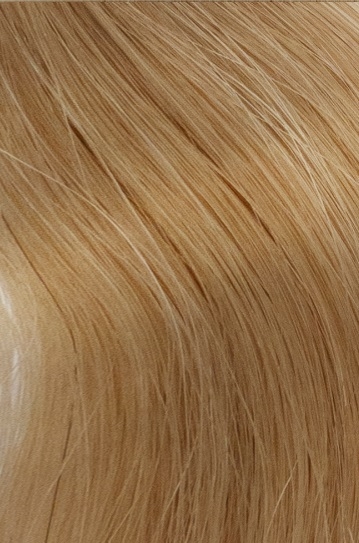 Indisk Tempelhår Tape Extensions selges i pakker av 10 festen som utgjør 5 sandwiches. Festene er 3 cm brede og 0,5 cm i høyden. Leveres i lengdene 25, 35, 45, 55cm. Håret er Double Drawn